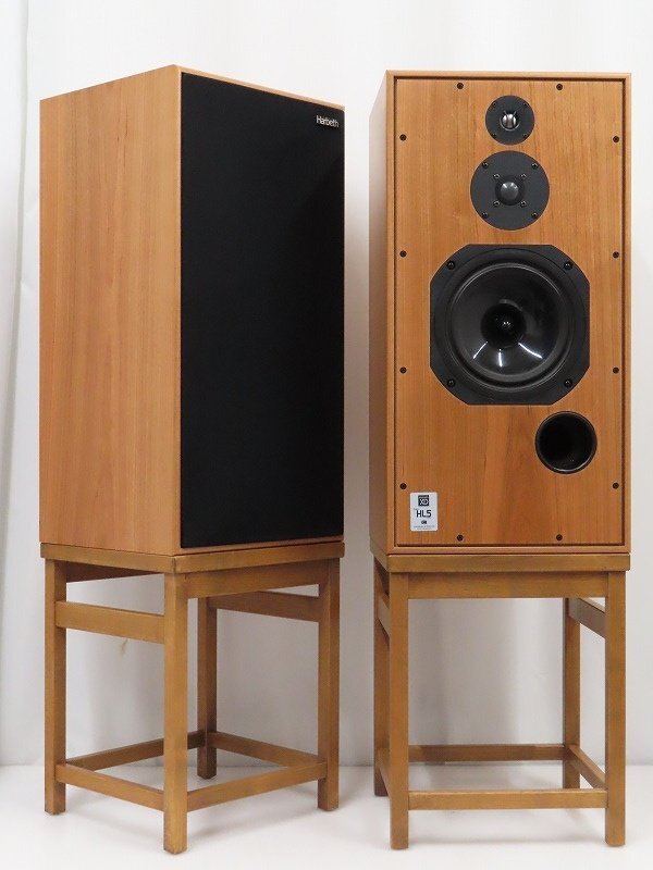 ■□【良品・全国発送可】Harbeth Super HL5 Plus XD/HSS-5 スピーカーペア ハーベス 専用スタンド/元箱付□■030813003m-3□■拍卖