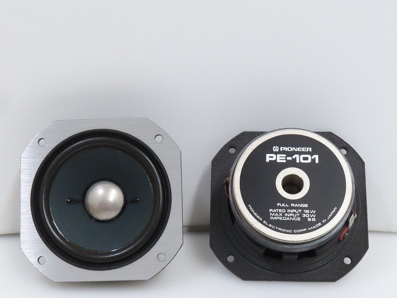 ■□Pioneer PE-101 8Ω スピーカーユニットペア パイオニア 元箱付□■251031002m□■拍卖