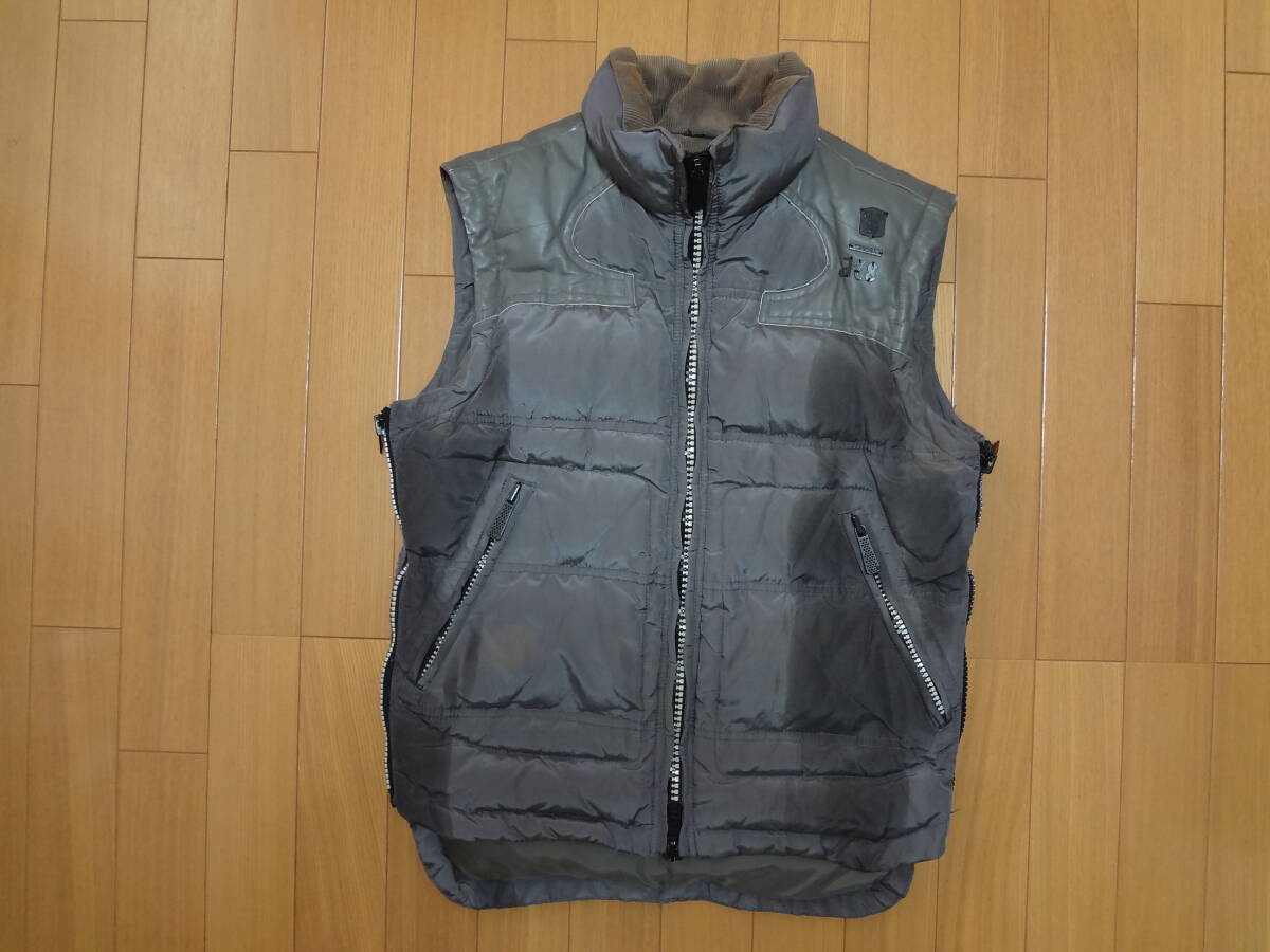 DIESEL ディーゼル メンズベスト Sサイズ 両サイドファスナー拍卖