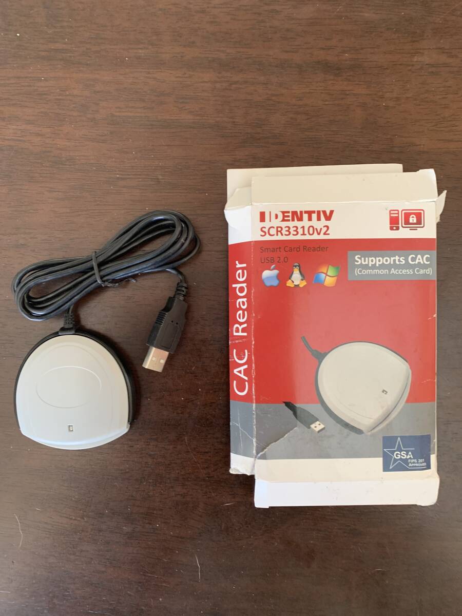 美品 動作確認済み Identiv SCR3310v2 スマートカードリーダー 本体のみ 箱なし拍卖