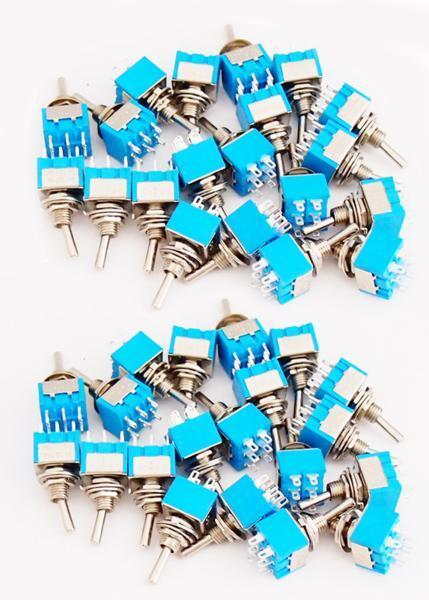 HK トグルスイッチ Mサイズ AC 6A 125V 6P 中点有 40個セット拍卖