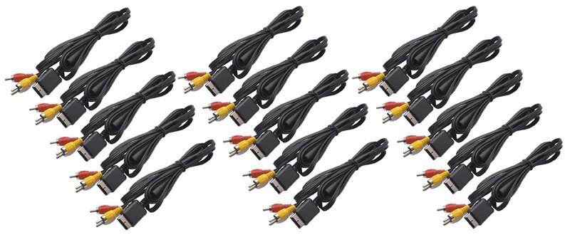 プレイステーション1 2 3用 互換AVケーブル 15本セット PLAYSTATION PS1cPS2 PS3拍卖