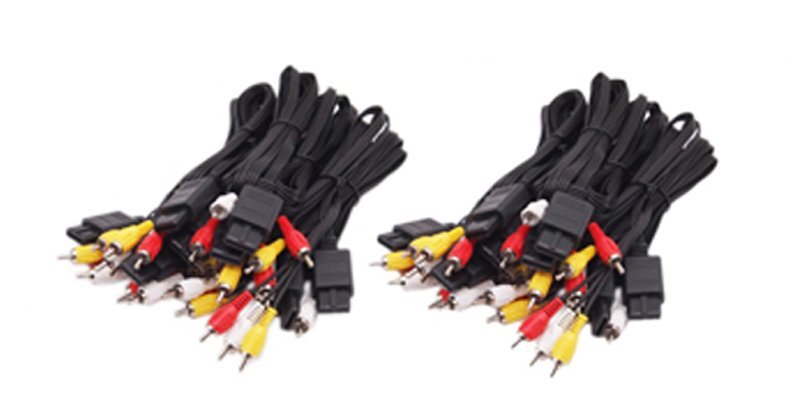 HK スーパーファミコン ゲームキューブ ニンテンドー64用 互換AVケーブル 20本セット SFC GC N64拍卖