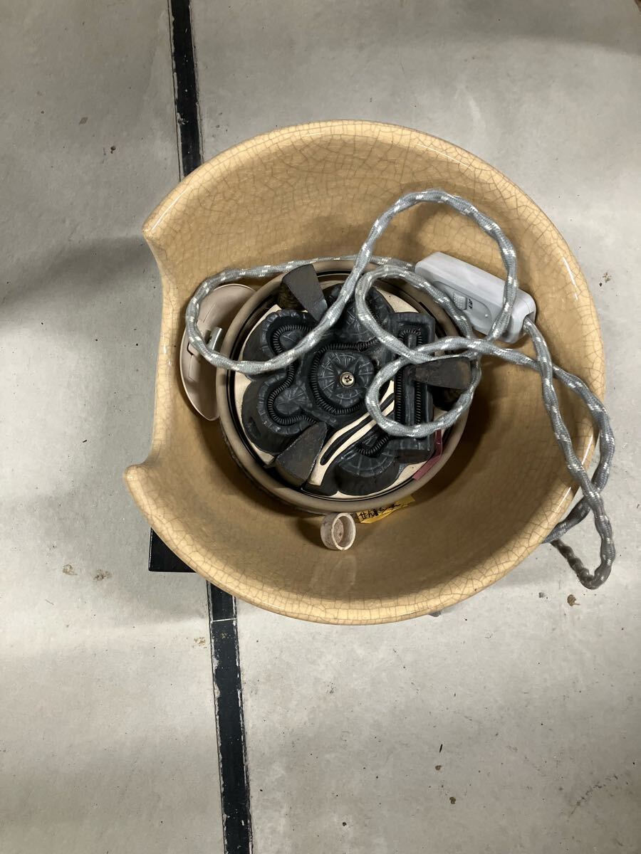 即決!野々田商店 電熱器 風炉型 風炉型電熱器 茶道具 炭型ヒーター 野々田式 炭型電熱器拍卖