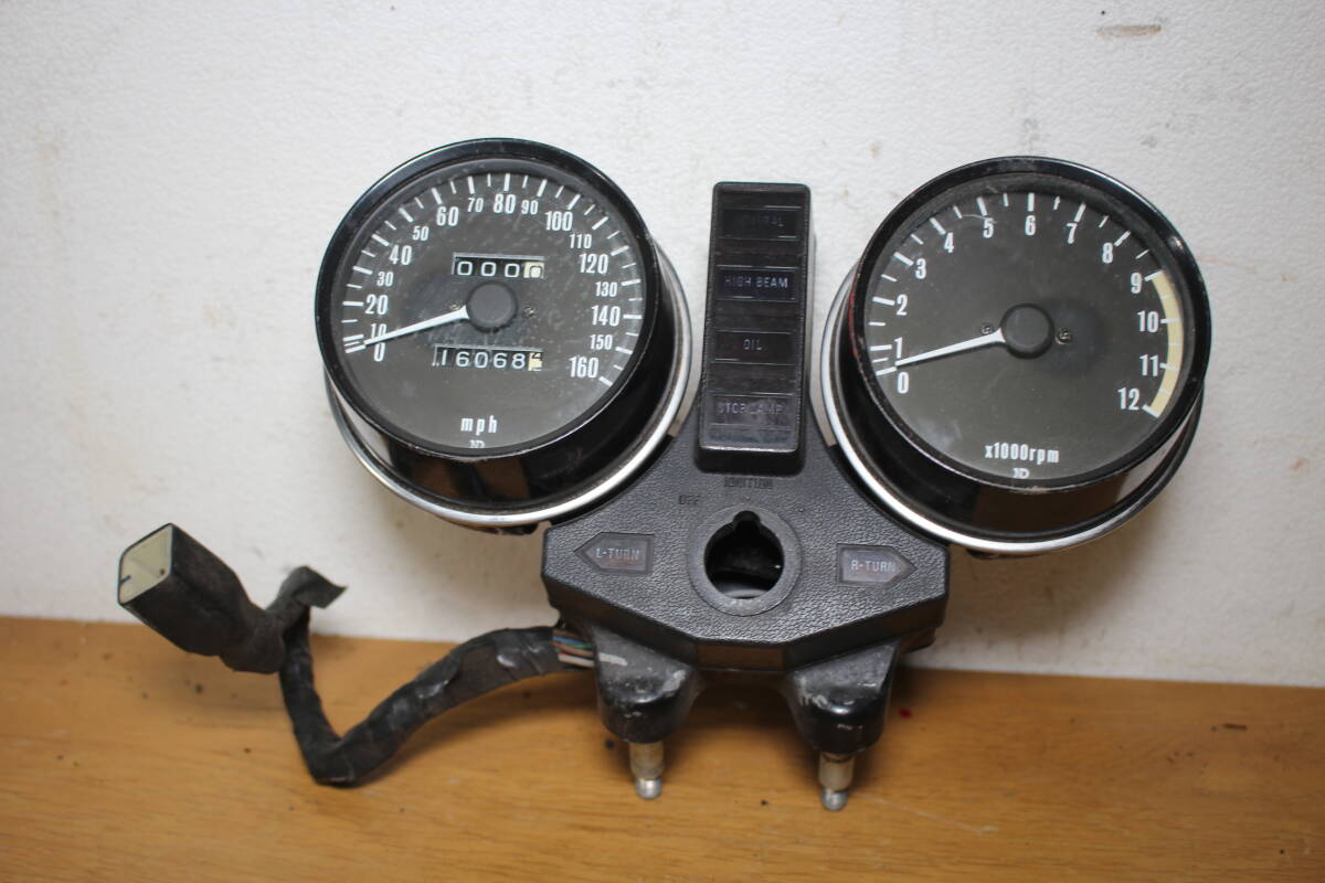 送料 ¥1500 KAWASAKI カワサキ 大型 Z系 メーター Z750 FX-1 Z750F Z1000Mk2 K Z1000LTD Z750D1 Z900 Z1000 Z1 Z2 Z750T 昭和 レトロ 旧車 拍卖