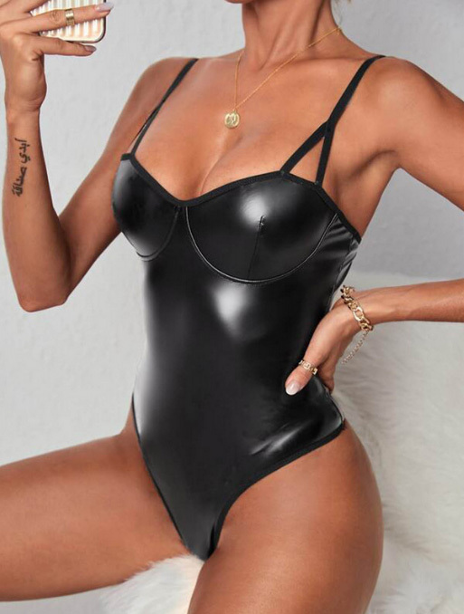 nH028M【Mサイズ】 超セクシー 悩殺 光沢 ハイレグ レオタード レースクイーン ベビードール ナイトウェア コスプレ衣装 拍卖