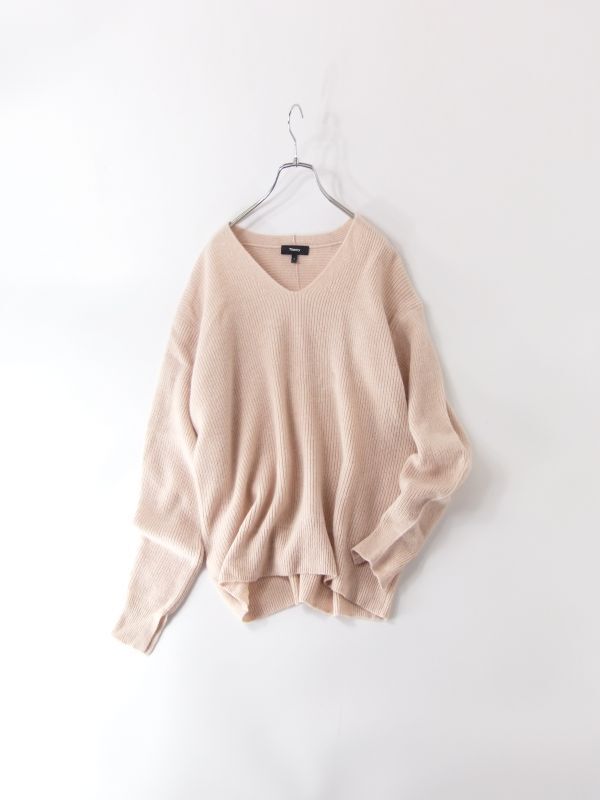 美品 セオリー Theory 2021AW 上質カシミヤブレンド Vネックニット拍卖
