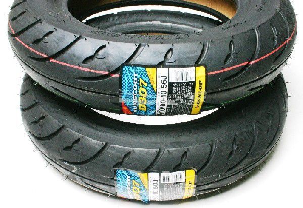 在庫有当日発送 ダンロップ DUNLOP D307 タイヤ前後90/90-10 100/90-10 アドレスV125 ADDRESS V125拍卖
