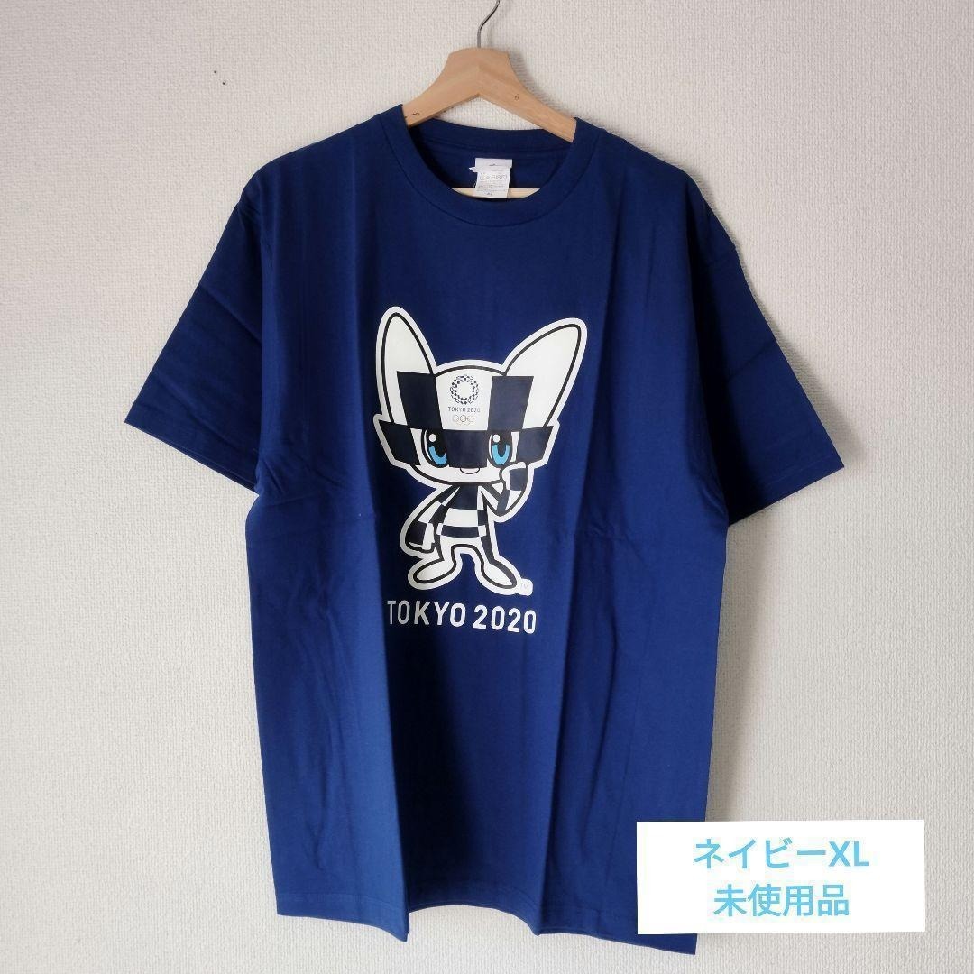 オリンピック2020 公式 マスコットTシャツ ネイビー XL 1103(A)拍卖