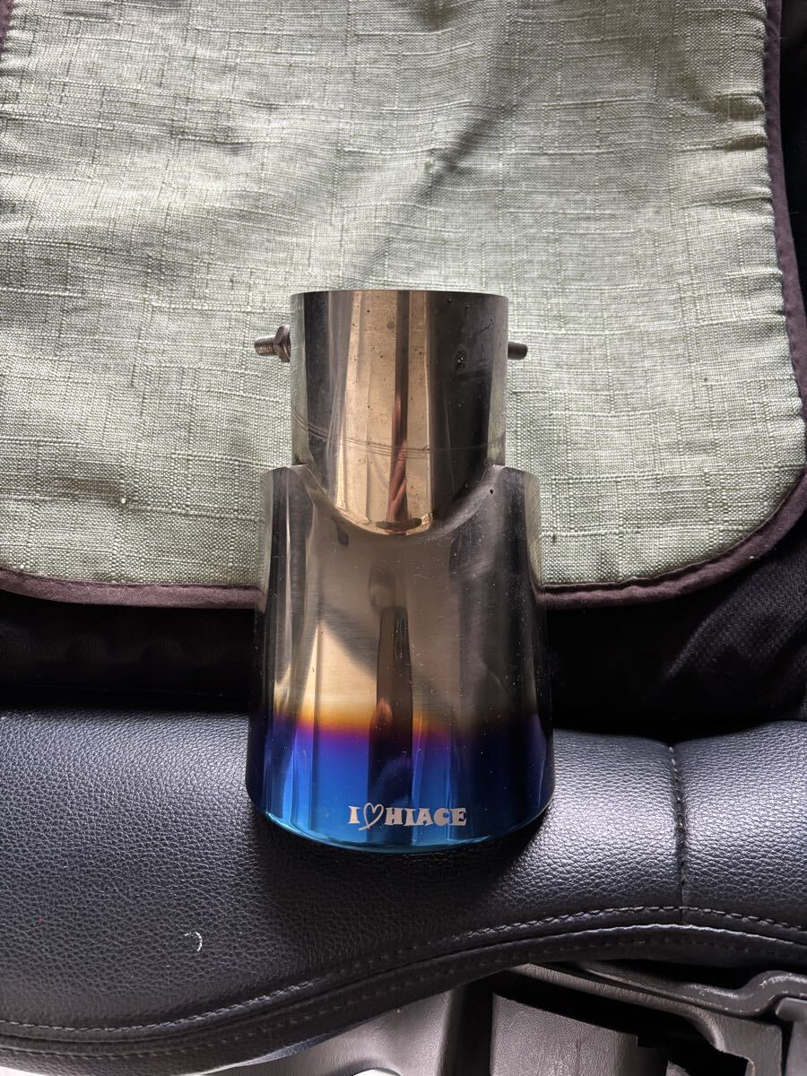 ★ハイエース 200系マフラーカッター 左右出しの左側 中古美品★拍卖