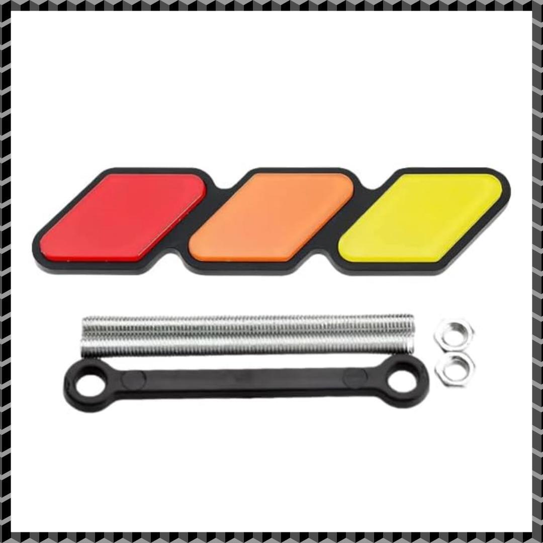 グリルバッジ カーアクセサリー 汎用 ステッカー RAV4ハイラックス レッド拍卖