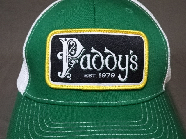 激レア USA購入 アメリカ企業モノ オレゴン州 アイリッシュ パブレストラン【Paddy’s】ロゴ刺繍ワッペン付 メッシュキャップ 中古良品拍卖