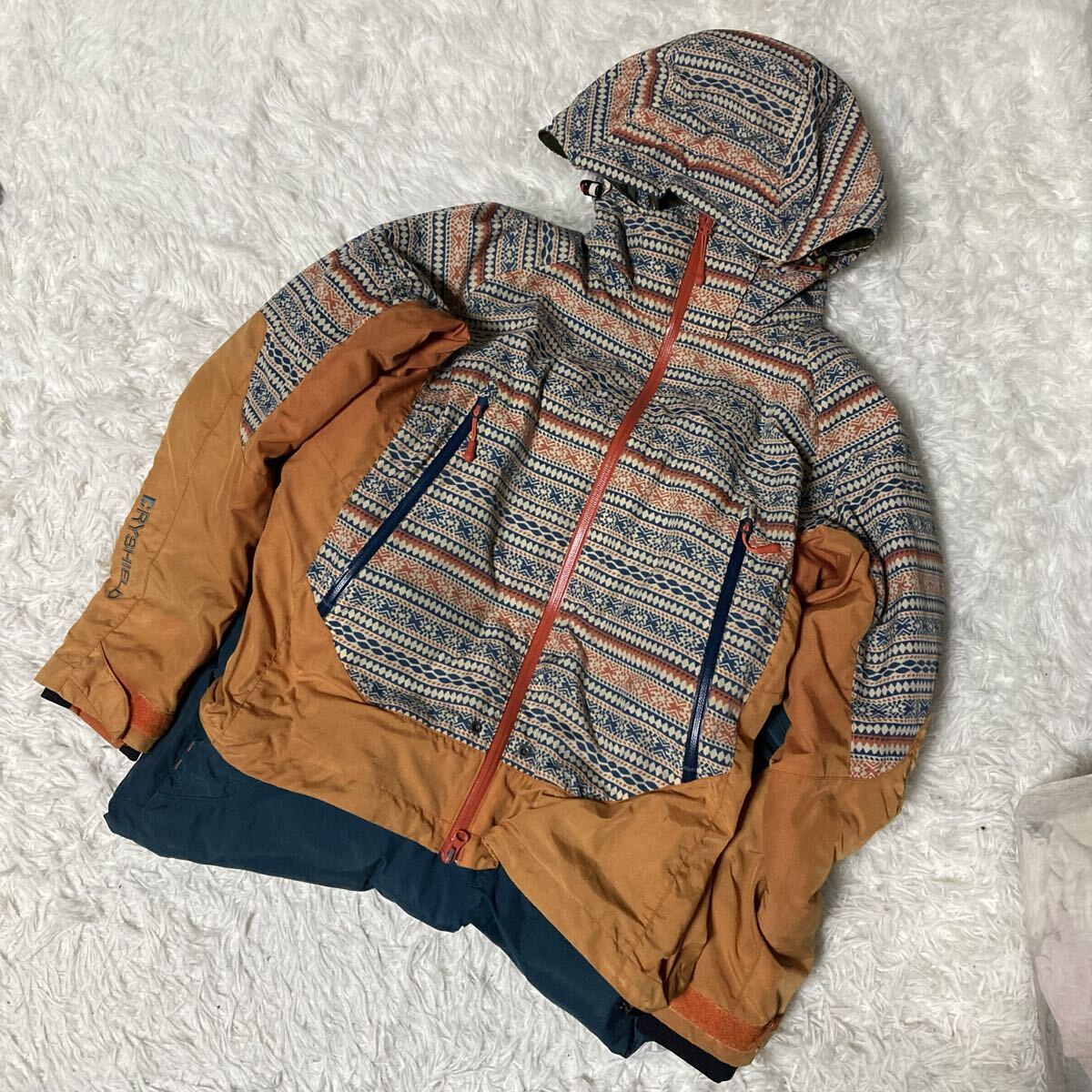 シマノ フィッシングスーツ サロペットセットRB-025M レアカラー ドライシールド 防寒着拍卖