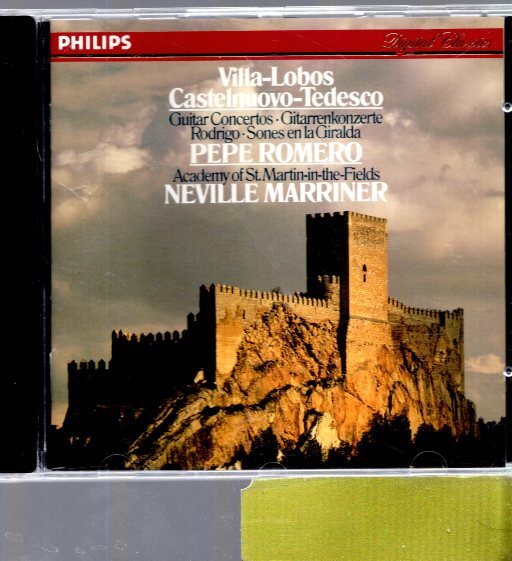 ヴィラ=ロボス:ギター協奏曲/カステルヌオーヴォ=テデスコ:ギター協奏曲第1番/ロドリーゴ:ヒラルダの鐘 ロメロ(G) マリナー指揮拍卖