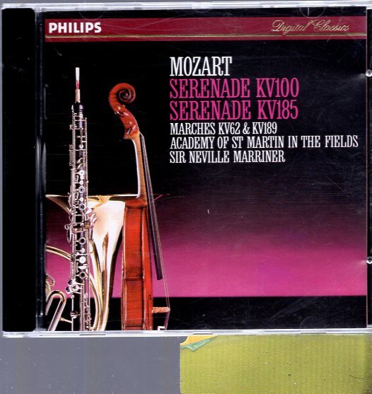 モーツァルト:セレナーデ K.100,185、行進曲 K.62,189/マリナー指揮、ASMF 拍卖