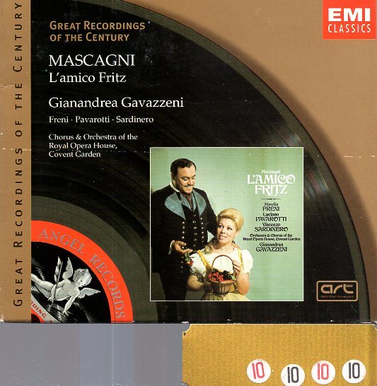 マスカーニ:歌劇「友人フリッツ」 フレーニ/パヴァロッティ/ガラヴァッツェーニ& ロイヤル・オペラ・ハウス管弦楽団・合唱団 【2CD】拍卖
