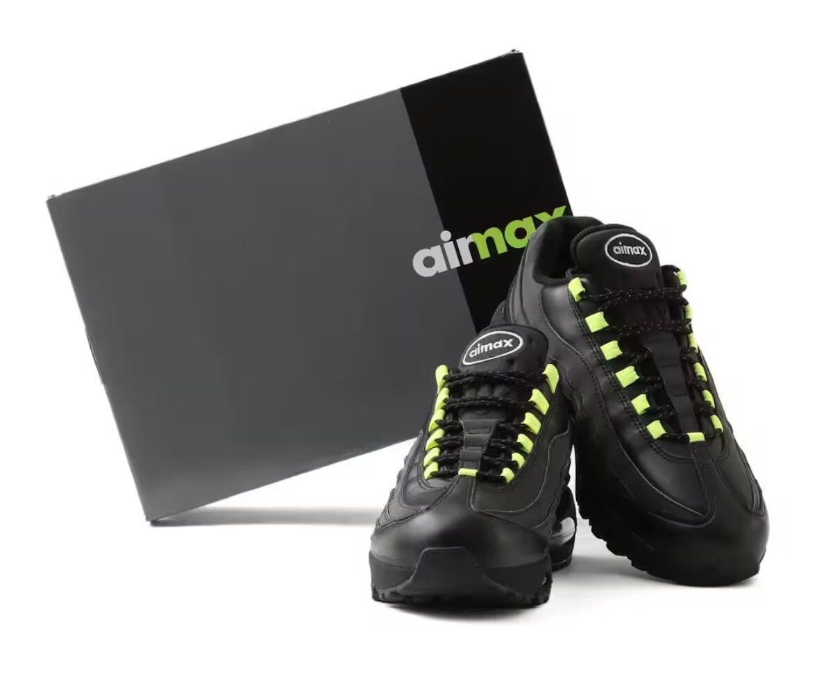新品未開封 NIKE AIR MAX 95 BIG BUBBLE SE BLACK/WHITE-VOLT-FLT GOLD拍卖