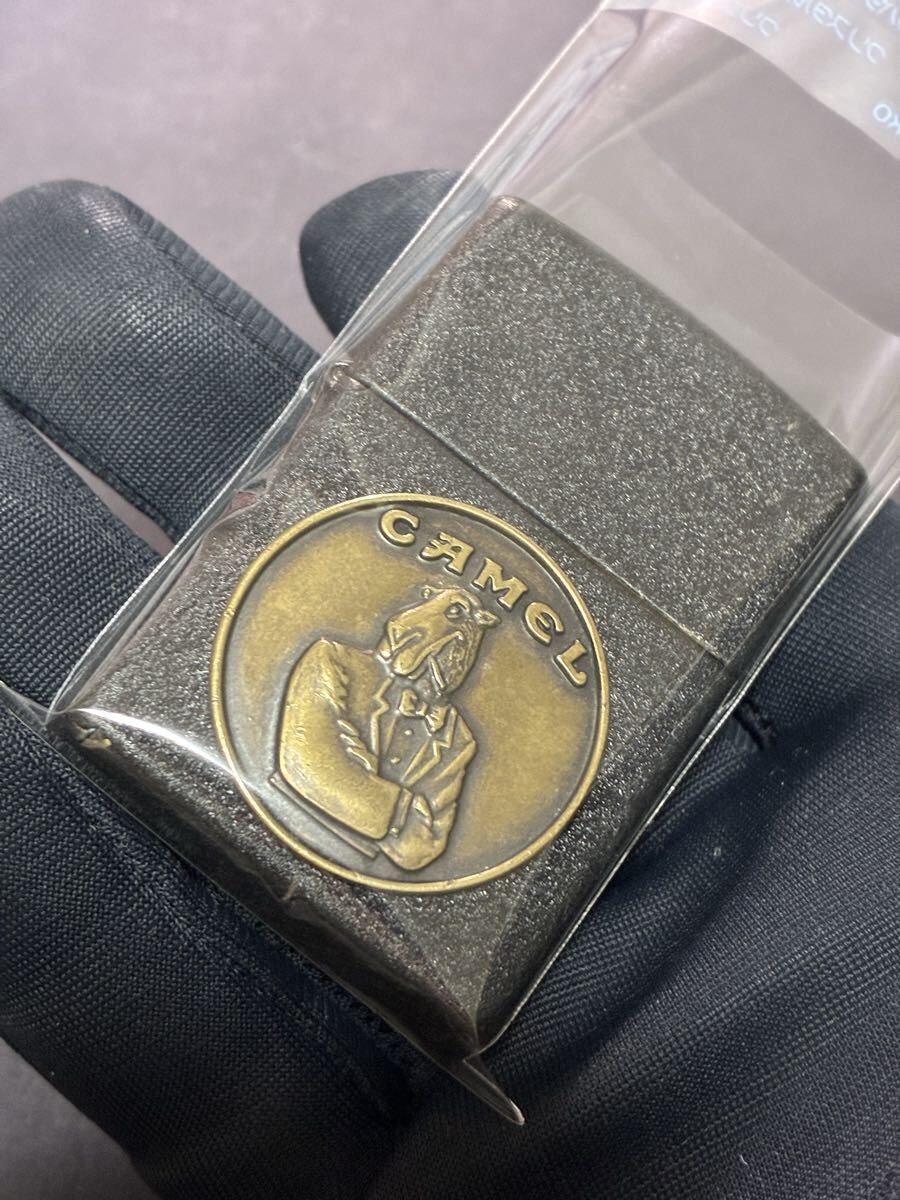 zippo キャメル ブラッククラックル 限定品 特殊加工 希少モデル ヴィンテージ CAMEL シルバーインナー 1997年製 拍卖