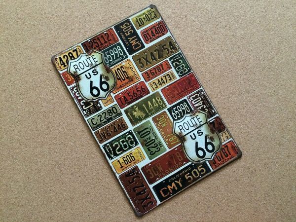 アンティーク調☆メタルプレート 1444☆送料無料 ROUTE66 拍卖