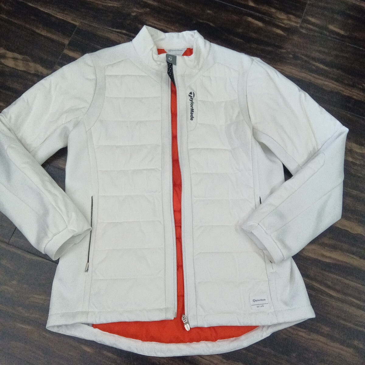 テーラーメイド ライト中綿JKT ホワイト アウター ゴルフ L拍卖
