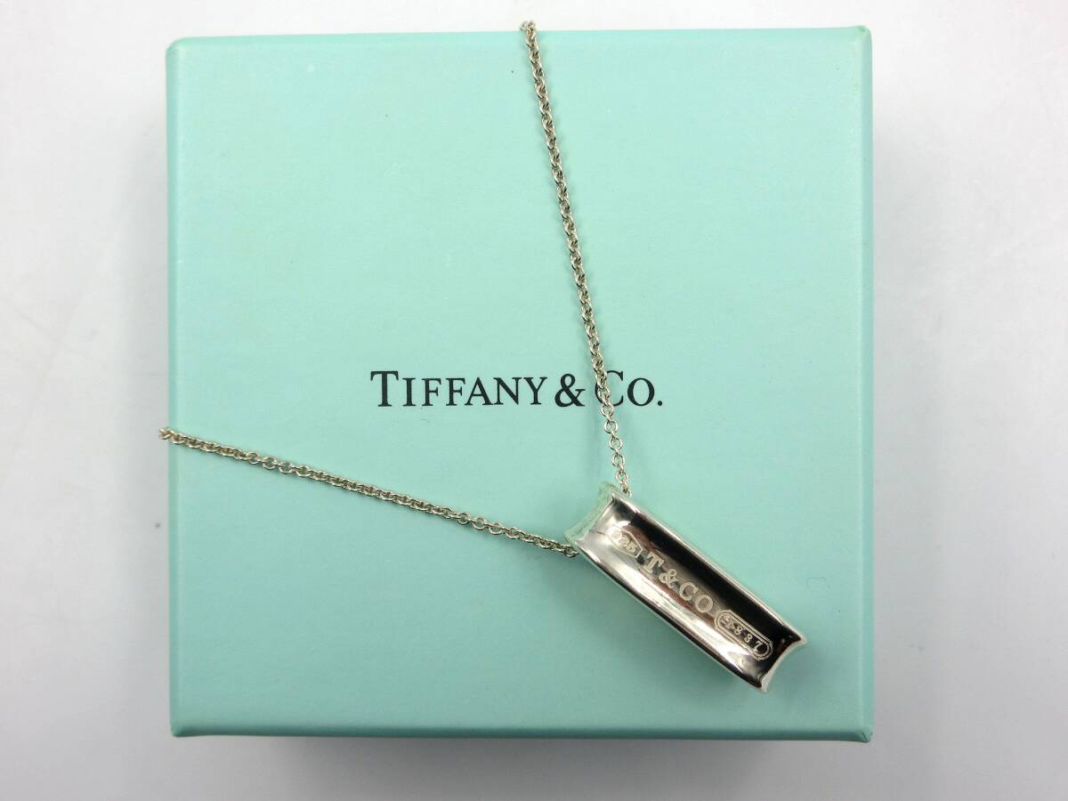 ◎ティファニー 1837 オーバル ループ ネックレス ペンダント T&Co. シルバー 925刻印 TIFFANY&Co. 箱 保存袋有 長期保管品 拍卖