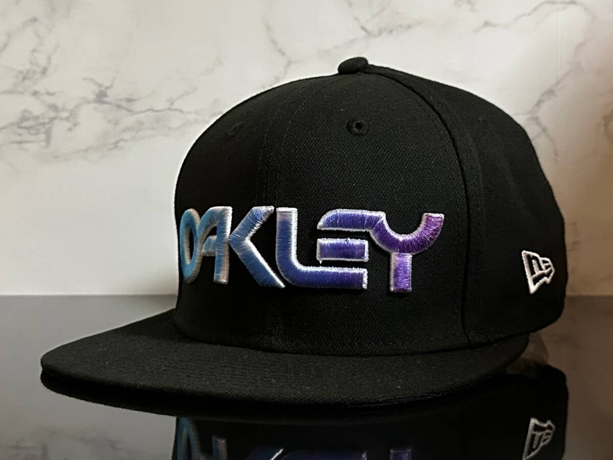 【未使用品】693KC 訳あり★NEW ERA ニューエラ 9FIFTY×OAKLEY オークリー コラボ キャップ ブラックのポリエステル素材《FREEサイズ》拍卖
