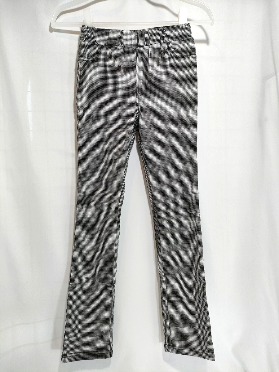 【★送料無料★男女兼用 USED チェック柄長ズボン★140サイズ★ 】拍卖