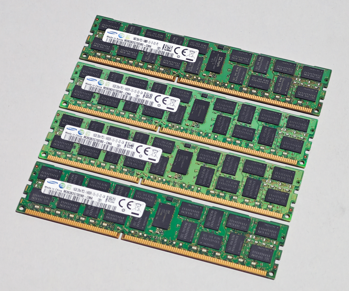 1866MHz 16GB 4枚組 合計 64GB MacPro用メモリー 2013 モデル用 240pin DDR3 14900R RDIMM 2009 2010 2012 Z620 Z820 動作確認済 #1101A拍卖