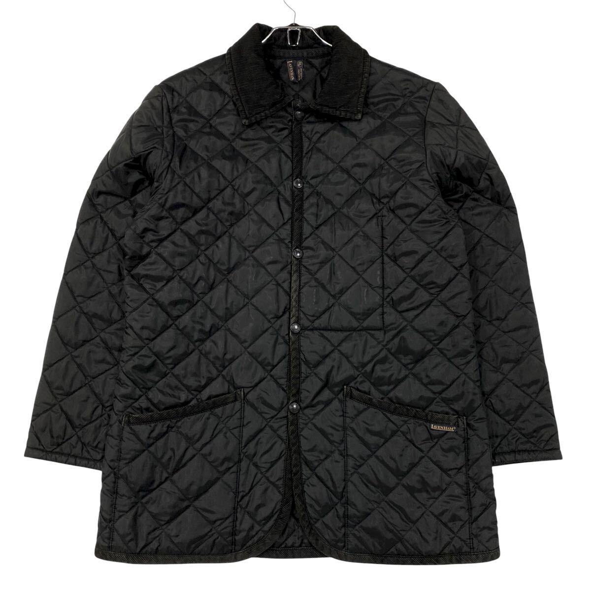 イギリス製 LAVENHAM(ラベンハム)キルティングジャケット メンズ38 ブラック拍卖