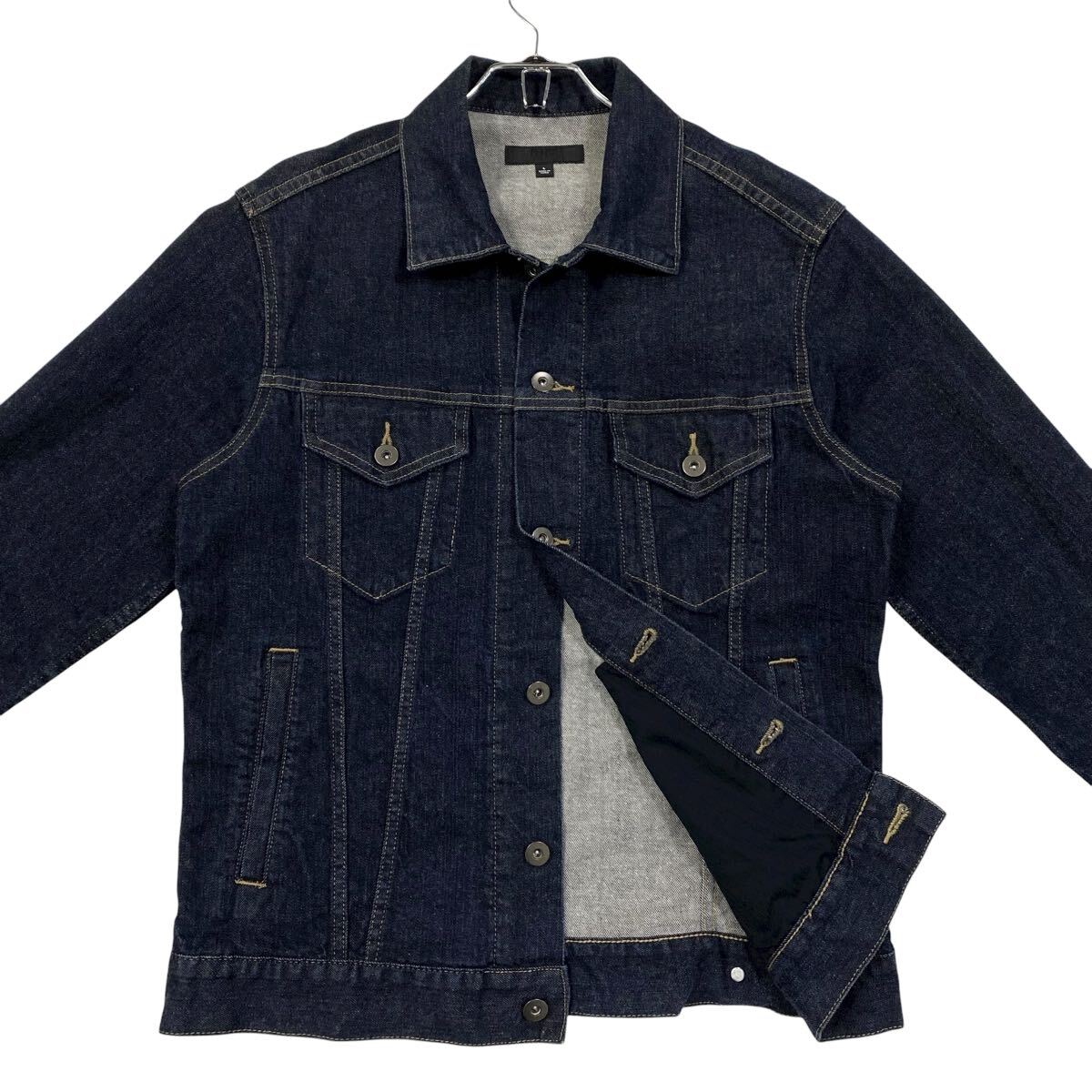 UNIQLO(ユニクロ)デニムジャケット Gジャン メンズL 濃紺系拍卖
