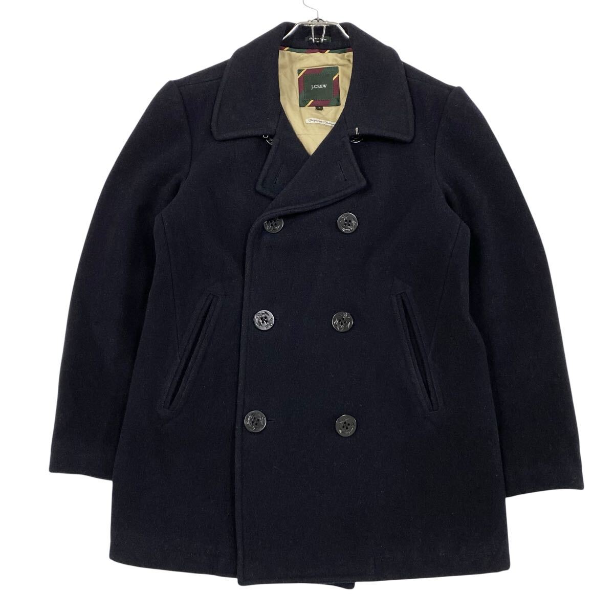 J.CREW(ジェイクルー)ピーコート ウール メンズS ネイビー系拍卖