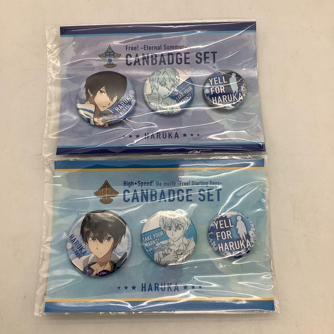 33 送¥310 1118YE07 Free! ハイスピード 缶バッジセット 七瀬遙拍卖