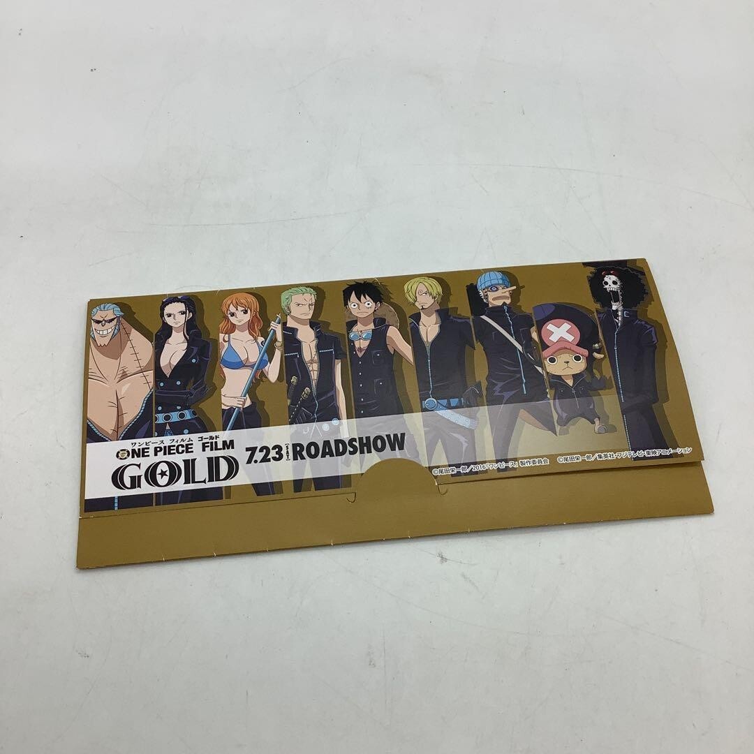 32 送¥310 1118YE09 ワンピース フィルムゴールド A賞 金箔カード 中古品拍卖