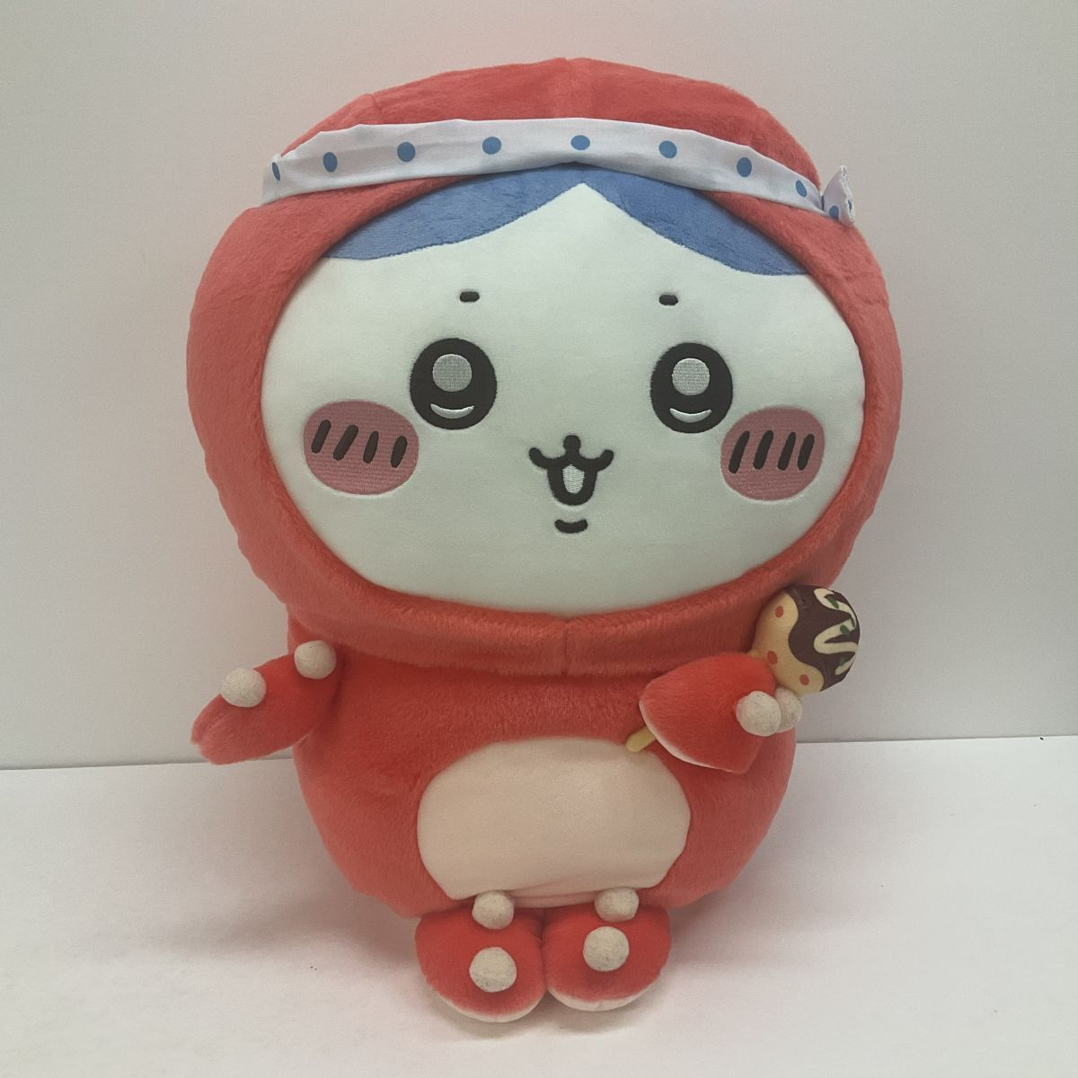 32 送100サ 1119YF04 ちいかわ たこイカくじ A賞 相席サイズな特大たこ着ぬいぐるみ ハチワレ タグ付き 中古品拍卖