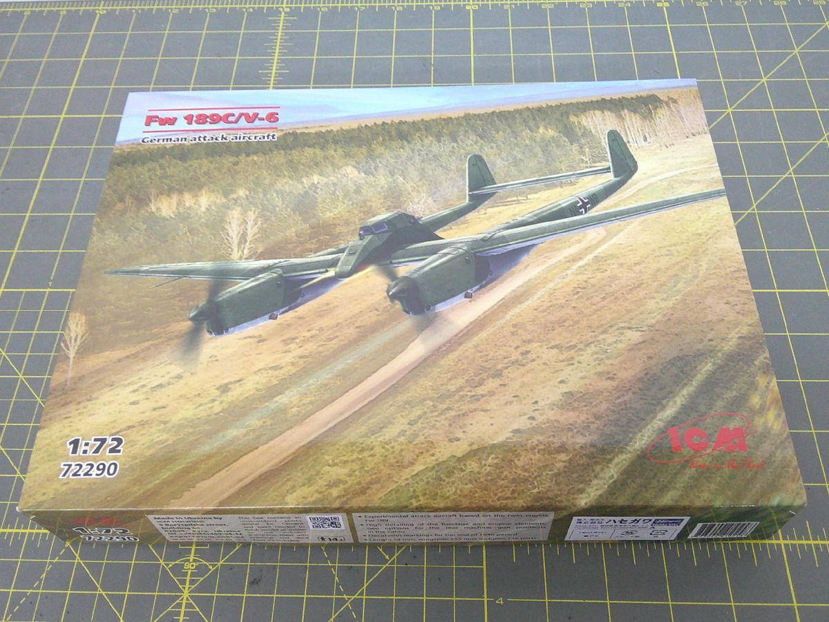 34 送80サ 1116YB31 ICM プラモデル 1/72 フォッケウルフ Fw 189C/V-6 ドイツ攻撃機拍卖