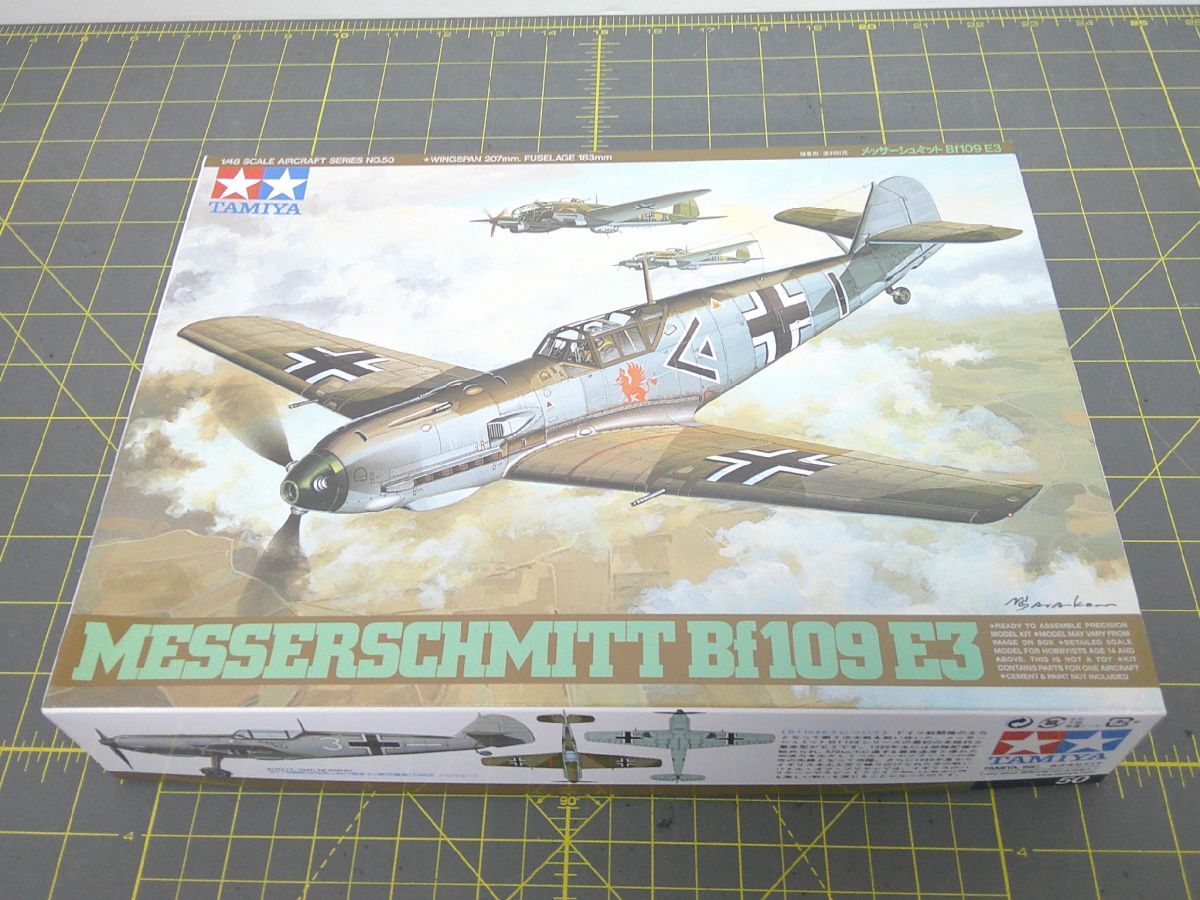 34 送80サ 1116YB33 タミヤ プラモデル 1/48 メッサーシュミット Bf109 E-3拍卖