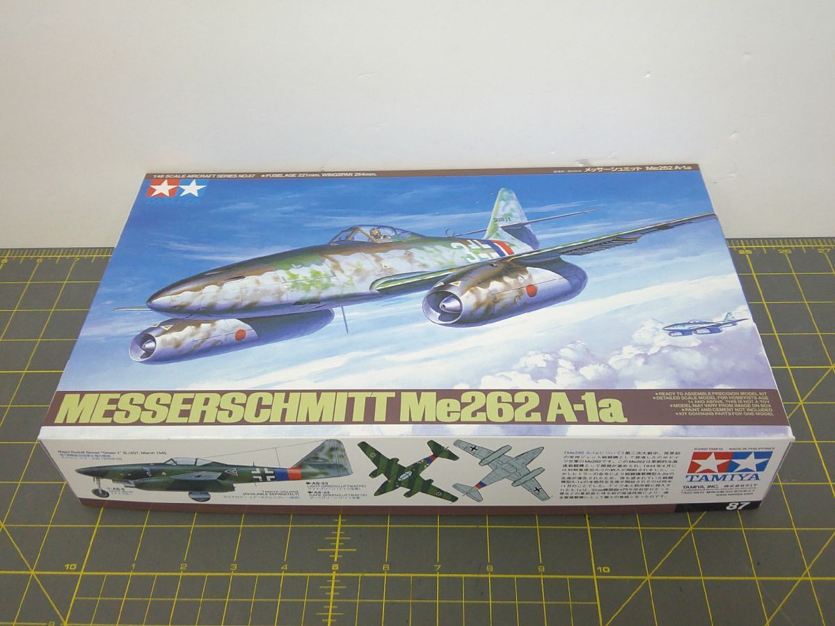 34 送80サ 1116YB34 タミヤ プラモデル 1/48 メッサーシュミット Me262 A-1a拍卖