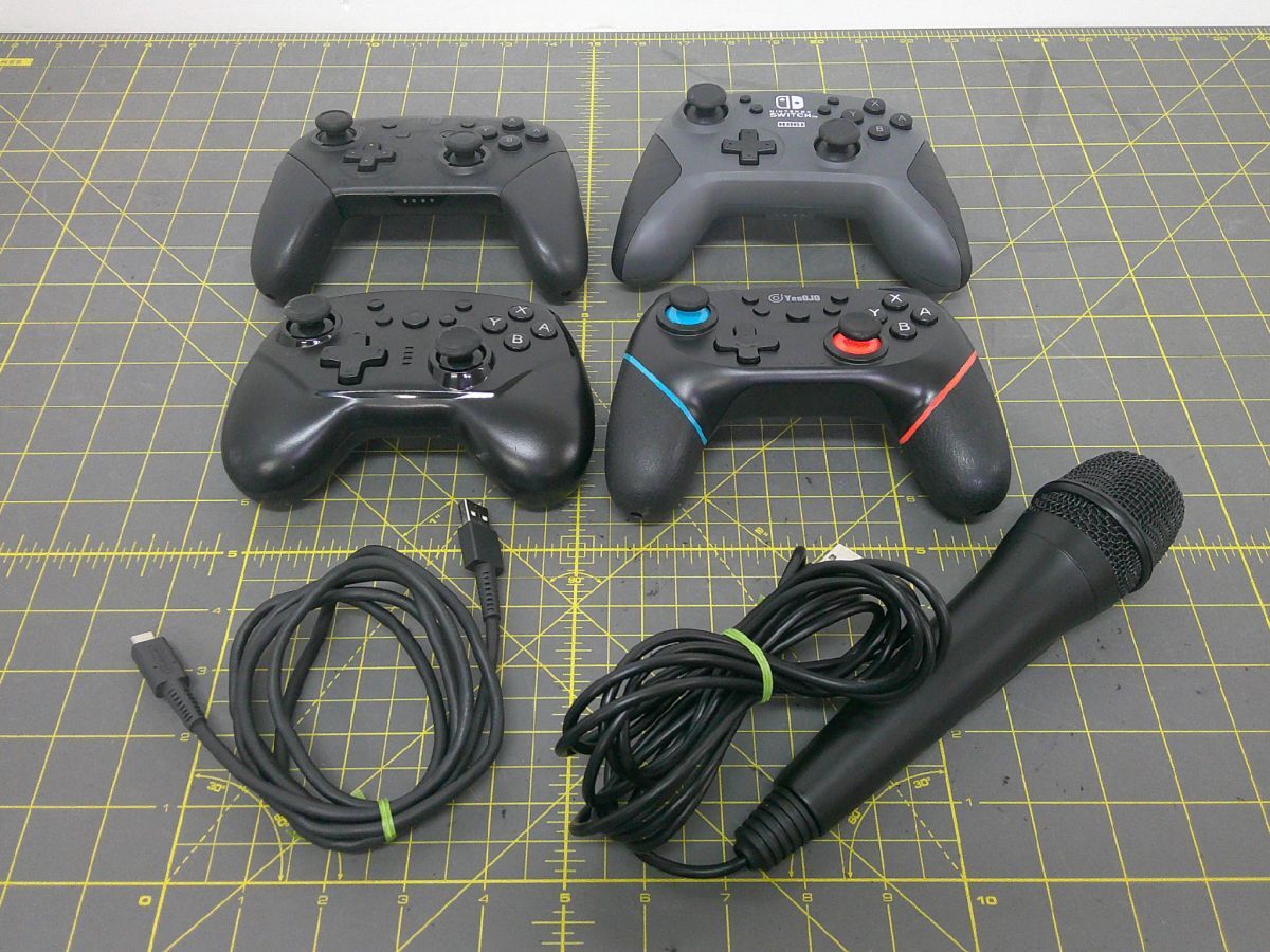 24 送80サ 1119YB11 ニンテンドースイッチ周辺 5点 Proコン マイク ワイヤレスコントローラ など 中古拍卖