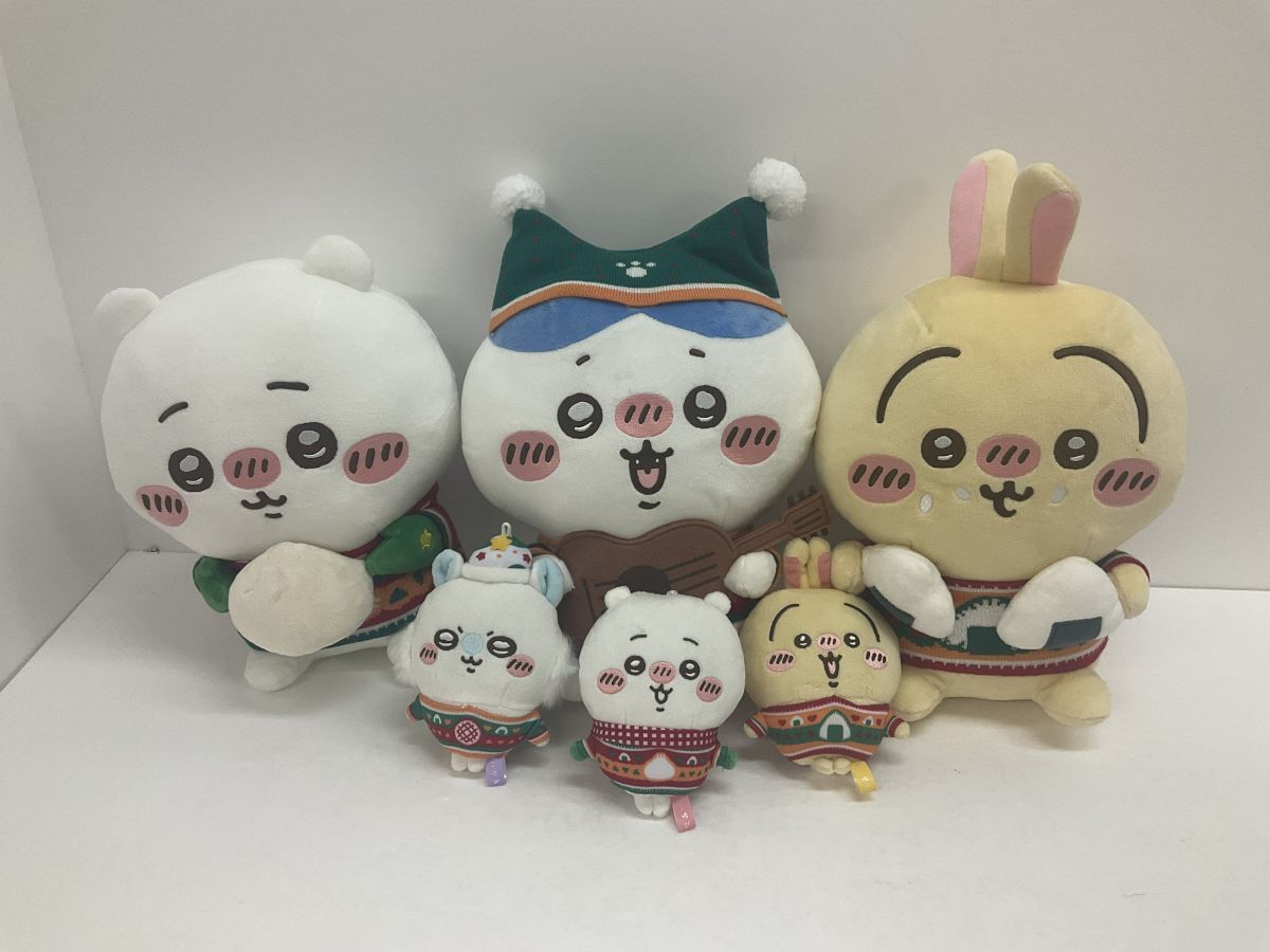 32 送100サ 1119YF09 ちいかわ エニマイくじ A賞 B賞 C賞 ちいかわ ハチワレ うさぎ D賞 セット 中古品拍卖