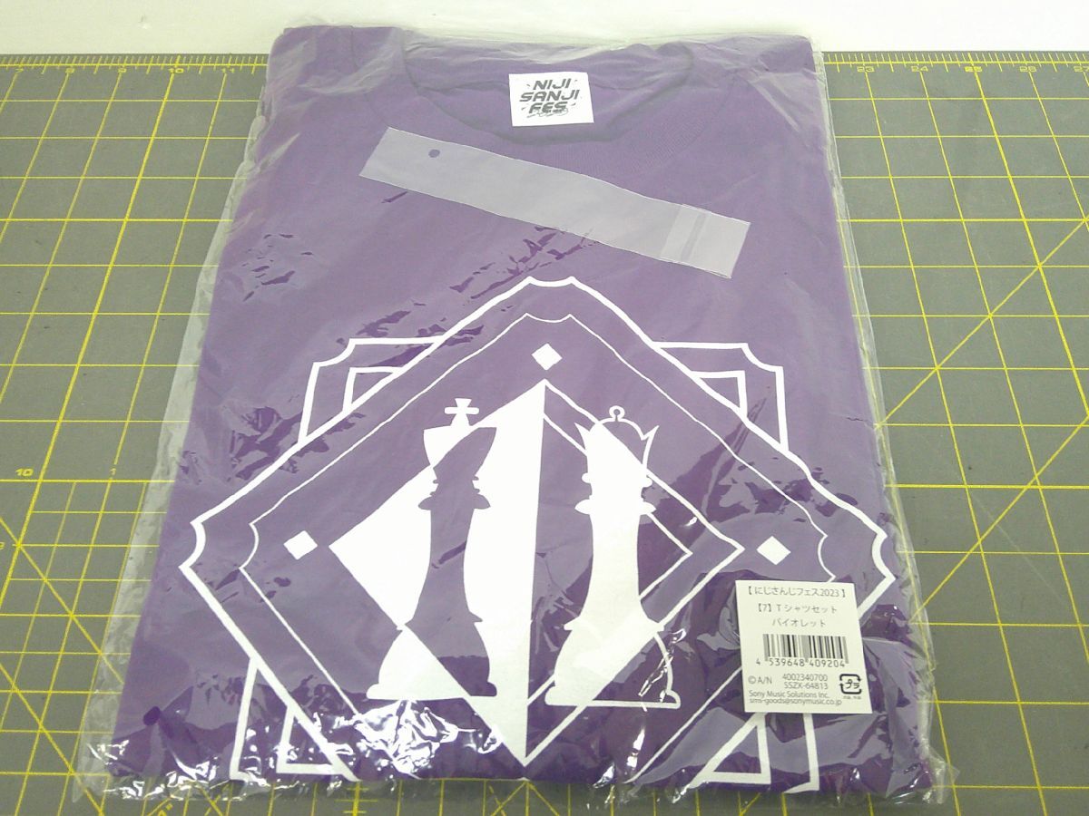 32 送60サ 1120YB11 にじさんじ にじフェス 2023 Tシャツセット バイオレット 未開封拍卖