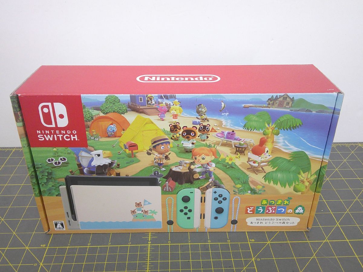 25 送80サ 1126YB18 スイッチ あつまれどうぶつの森セット ver20.1.1 ソフトデータなし 中古品拍卖