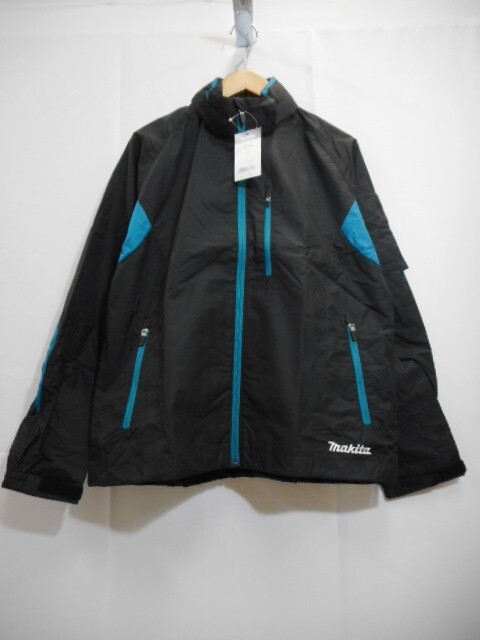 70 送80サ 1111YD08 makita マキタ FJ212DZ ファンジャケット CONDENIER 高撥水 透湿性生地 ブラック サイズL 未使用拍卖
