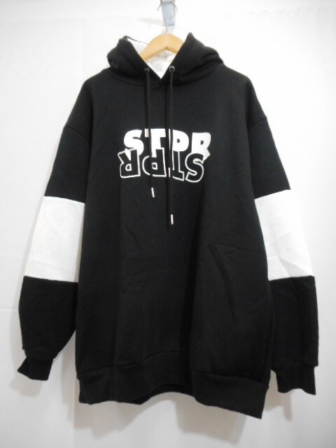 32 送80サ 1113YD02 すとぷり STPR パーカー 肉厚トレーナー ブラック フリーサイズ 中古品拍卖