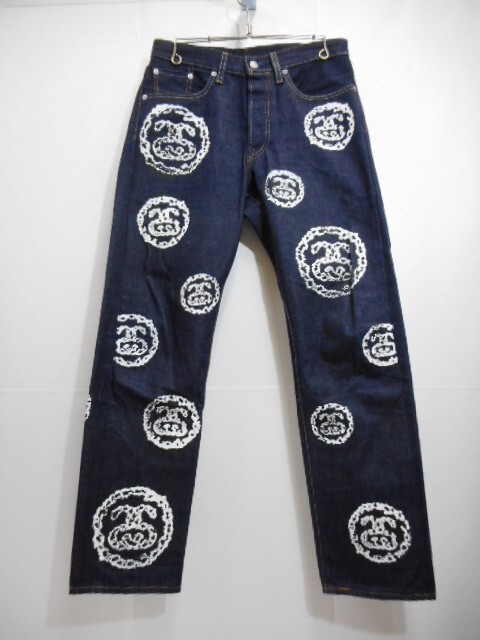 71 送80サ 0210YD08 DENIM TEARS × LEVI'S × STUSSY デニムティアーズ リーバイス ストゥーシー Lot501 インディゴ サイズW30 中古品拍卖