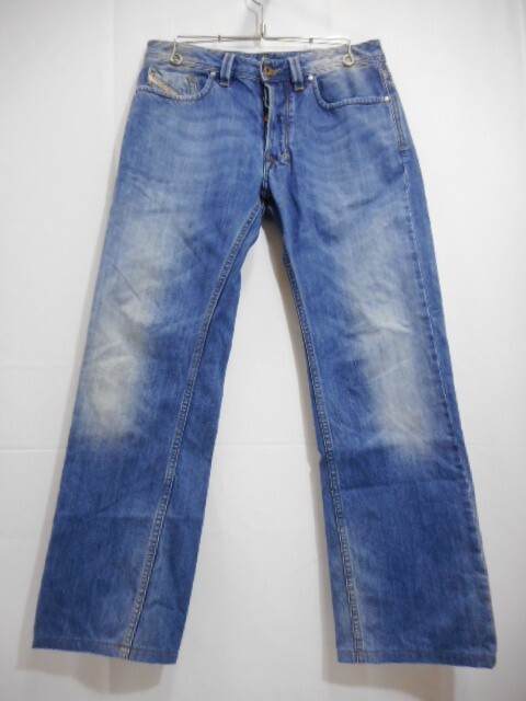 71 送80サ 1118YD15 DIESEL ディーゼル LARKEE レギュラーストレート デニム ジーンズ インディゴ サイズW30 中古品拍卖
