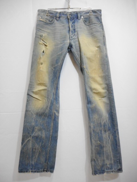 71 送80サ 1118YD16 DIESEL ディーゼル SAFADO USED加工デニム ジーンズ インディゴ サイズW30 中古品拍卖