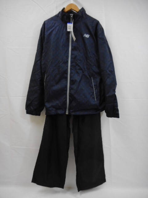 70 送60サ 1120YD05 New Balance ニューバランス ウインドブレーカー ジャケット パンツ 上下セット 64350 ネイビー サイズLL 未使用拍卖
