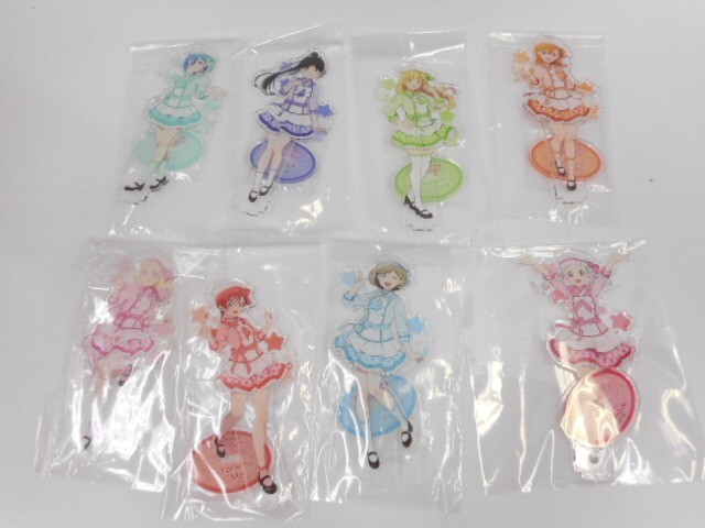 33 送60サ 1119YD15 ラブライブ!スーパースター!! CookpadLive 結女祭 アクリルスタンド 8個セット 中古品拍卖