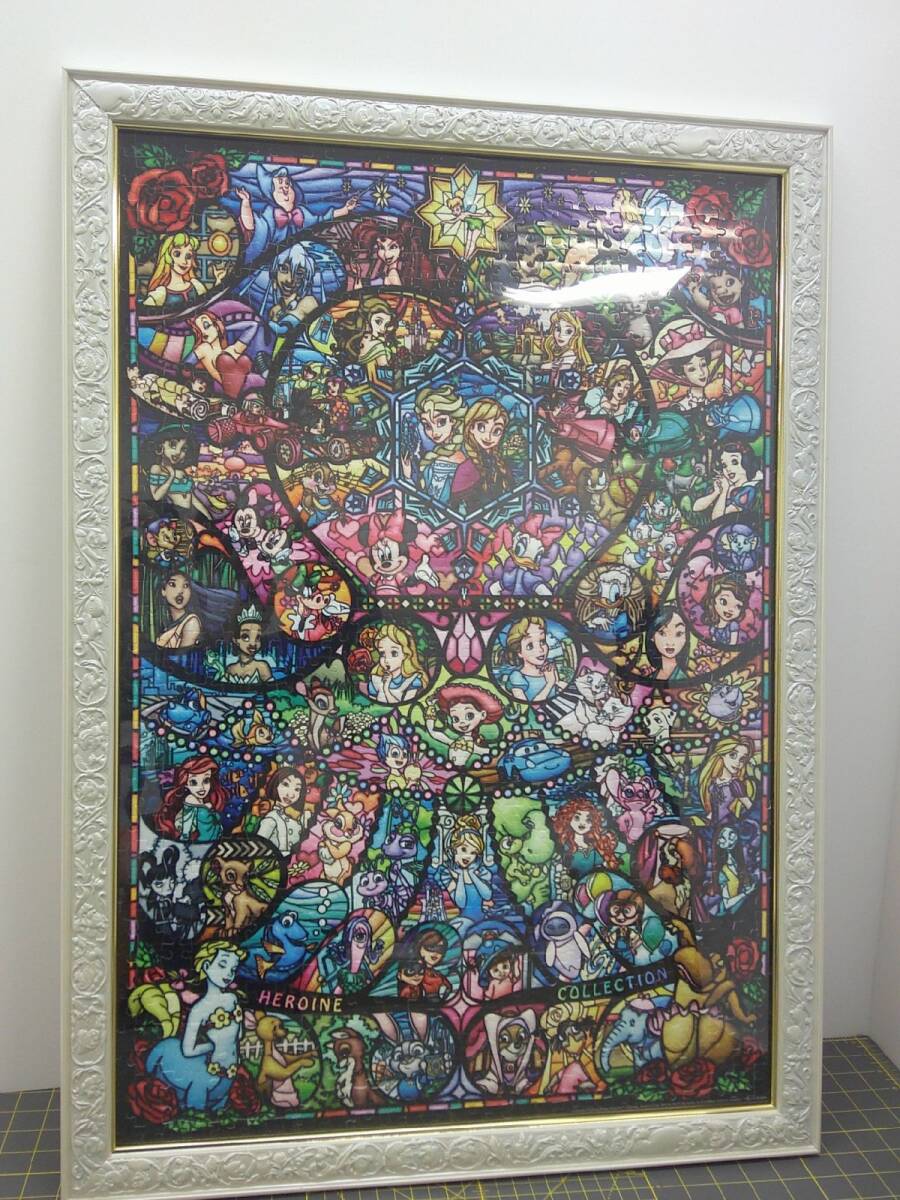 32 送160サ 1120YB20 ディズニー スタンドグラス風 ジグソーパズル 完成品 中古品拍卖