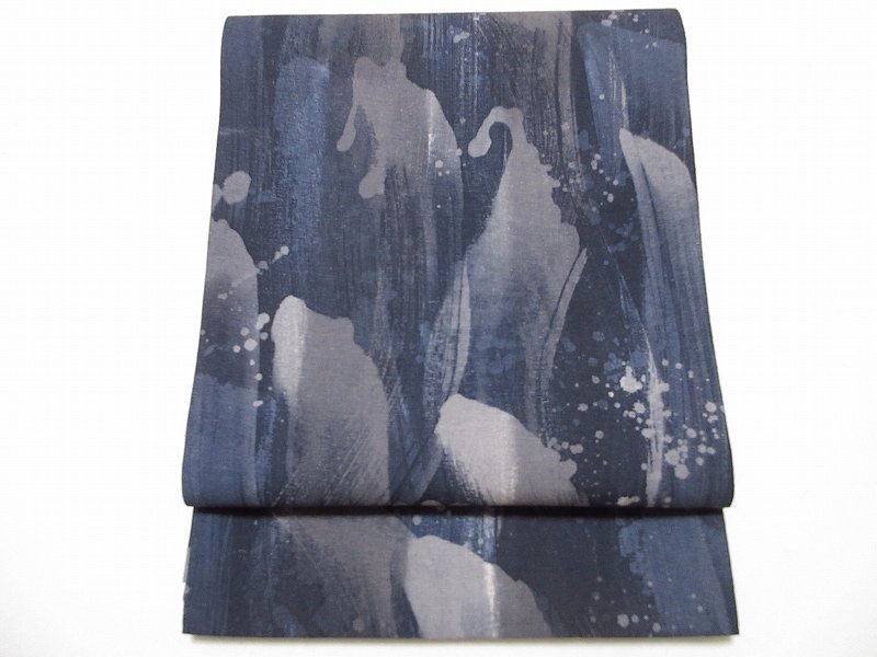 ドークブア■九寸開き名古屋帯 登竜門 滝登り 紬地 未使用 極上の逸品 B08拍卖